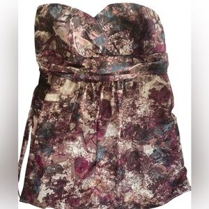 Torrid Strapless Floral Dress Size 22